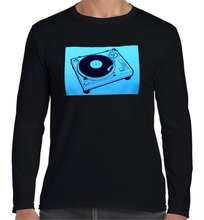 Load image into Gallery viewer, TURNTABLE :: GRAMOFON :: T-Shirt :: REVERSE PRINT DESIGN :: HTV Basic