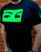 Load image into Gallery viewer, HER EYES / JEJ OCZY Fluorescent :: T-Shirt :: REVERSE PRINT DESIGN :: HTV