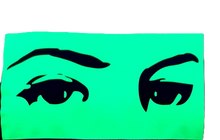 Load image into Gallery viewer, HER EYES / JEJ OCZY Fluorescent :: T-Shirt :: REVERSE PRINT DESIGN :: HTV