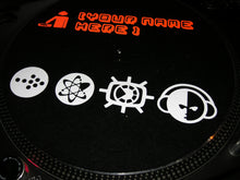 Load image into Gallery viewer, TURNTABLE SLIPMATS | Customize & Templates ( Add Your DJ Name )