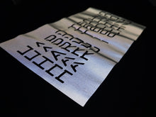 Load image into Gallery viewer, HARD TECHNO :: T-Shirt :: REVERSE PRINT DESIGN :: HTV Srebrny Odblaskowy | Chrome Silver