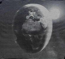 Load image into Gallery viewer, THE PLANET EARTH | optical striped silver image htv :: optyczny obrazek w paski htv :: Super durable

