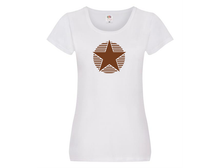 Load image into Gallery viewer, T-SHIRT :: TEMPLATE ::: Star ( Chrome Silver or Hologram )
